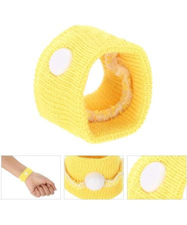 Salmue Acupressure Bracelet - Anti-Stress & Travel Sickness Relief - Natural Headache & Nausea Remedy - Ideal for Vacation (Yellow) - Buy Online on GoSupps.com