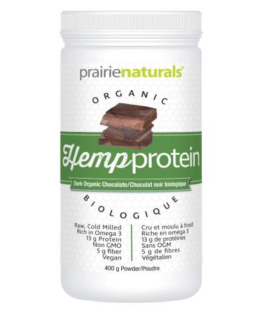 Prairie Naturals Organic Raw Hemp Protein Dark Chocolate 14 Ounce