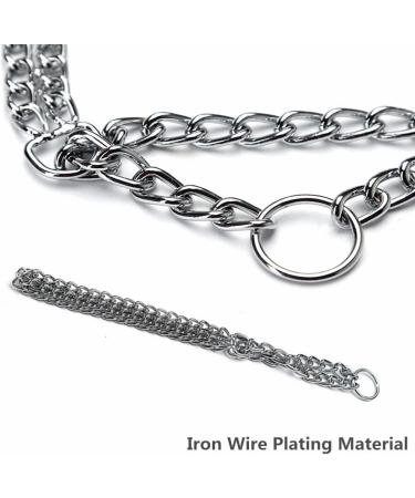 Dog Chain Metal Chain Slip Collar Choker Chain for Dogs Pet Training Walking Choker for Medium Dog Bulldog Rottweiler Training-Silver - Buy Online on GoSupps.com
