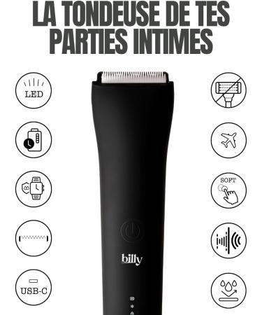 Billy trimmer billy LA intimate trimmer against cutting sensitive and intimate areas for women and men ceramic blade against cutting waterproof 5 heights 036912 mm integrated LED USBC - Buy Online on GoSupps.com