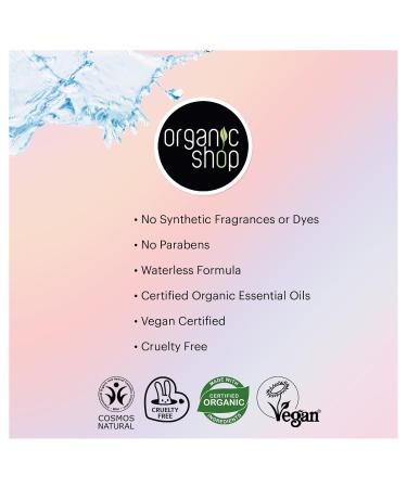 Organic Shop Micellar Water with Hyaluronic Acid & Vitamin C Pure No-Rinse Natural Hydrating Facial Cleanser - Organic Makeup Remover For All Skin Types Vegan Cruelty Free. 300 ml - Buy Online on GoSupps.com