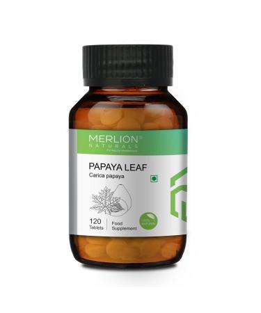 Merlion Naturals Papaya Leaf Tablets Carica Papaya All Natural Pure Herbs 500mg x 120 Tablets