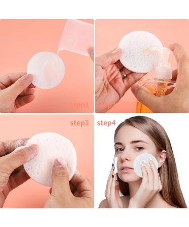 30 Count Compressed Facial Sponge 80 mm/3.1 inch Cellulose Facial Sponges Reusable Washing Face Sponge Pads for Facial Cleansing Exfoliating Mask Makeup Removal (White) - Buy Online on GoSupps.com