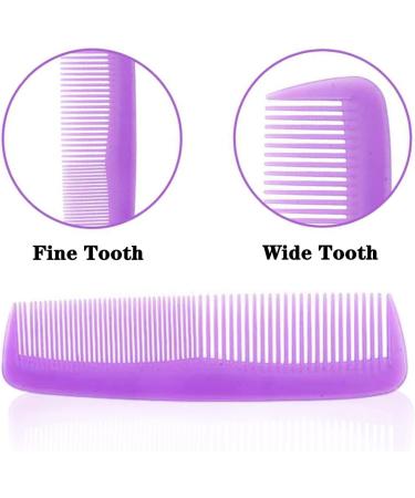 12 PCS Colorful Plastic Pocket Combs Set with Pearlescent Effect - Fine Dressing, Styling, Cutting Combs for Women and Men - Salon and Hotel Hair Care Tool (Multicolor) - Buy Online on GoSupps.com