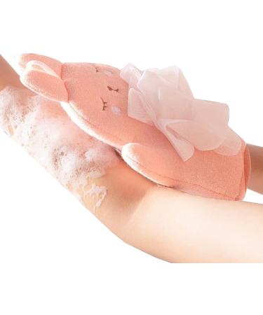 Shower Sponge for Kids Girls Soft Body Wash Sponge - Gentle Kid Body Wash Sponge Children's Body Wash Sponge Comfortable Children's Bath Scrubber Pink - Buy Online on GoSupps.com