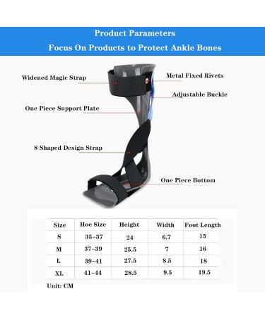 SFKLYU Foot Drop Orthotic Brace - Ankle Foot Orthosis Splint for Stroke & Drop Foot Support - Walking with Shoe - Left Size M - Buy Online on GoSupps.com
