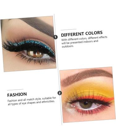 FOMIYES 18 Pcs Eyeliner Stickers Eye Shadow Sticker Self-adhesive Double Eyelid Strips Beauty Products Flash 1 count (Pack of 1) Assorted Colorx3pcs - Buy Online on GoSupps.com