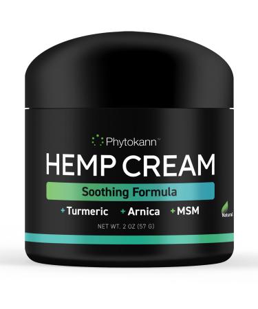 Hemp Cream - Made in The USA - Natural Hemp Oil & Hemp Extract Cream with Turmeric Arnica & MSM for Discomfort in Muscles Joints Knees & Back - Muscle Rub Hemp Lotion Arnica Cream