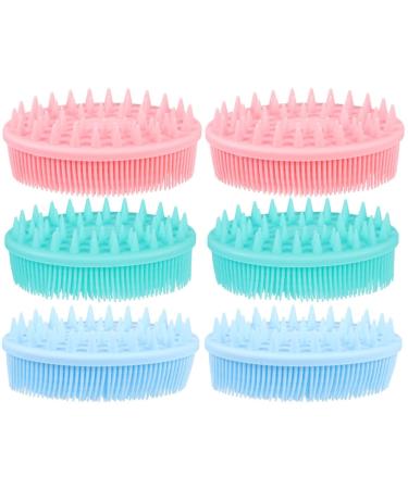 Beavorty Scalp Scrubber Scalp Scrubber Scalp Scrubber 6 Pcs Silicone Body silicone hair brush hair scalp massager hair shampoo brush Scrubber Brush Baby Kids Shampoo Kids Shampoo Kids Shampoo 12x8cmx2pcs As Shown X2pcs