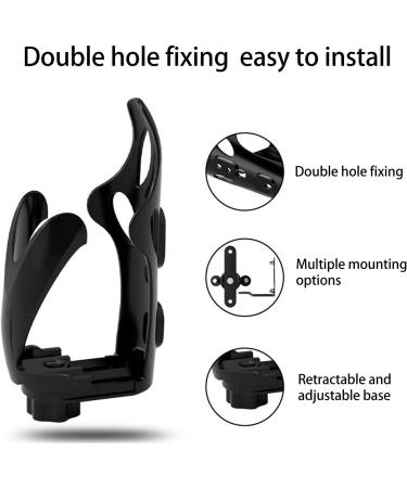 Shanrya 2 Pcs Bicycle Water Bottle Holder Retractable Motorcycle Cup Holder for Bicycles - Buy Online on GoSupps.com