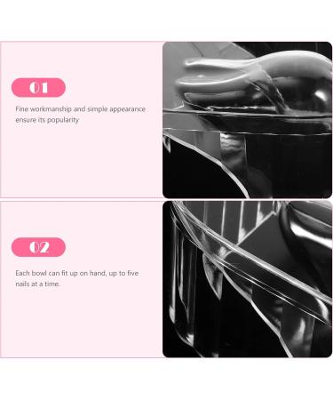 TOVINANNA Nail Soaking Bowl Transparent Nail Polish Remover Bowl Nail Art Polish Remover Manicure Bowl Manicure Spa for Home Nail Salon Supplies - Buy Online on GoSupps.com