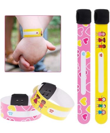 10 Pcs Kids Safety ID Wristband - Waterproof & Reusable Emergency Bracelets for Children - Boys, Girls, Toddlers - Buy Online on GoSupps.com