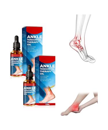 German Ankle Tendonitis Therapy Oil Muscle Massage Oil for Body Ankle Tendonitis Oil Massaging Joint & Muscles Massaging Joint & Muscles Natural Therapy Oil Muscle Relief Massage Oil.(2PC)