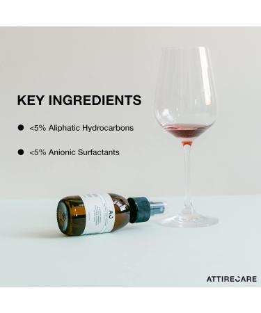 Attirecare Red Wine Stain Remover Spray - Fast & Effective Spot Cleaner for Clothes Carpets & Furniture - Stubborn Stain Solution for White Shirts & Garments - 100ml - Buy Online on GoSupps.com