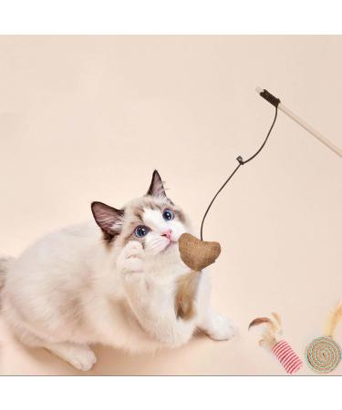 Shengruili 7-Piece Interactive Cat Toy Set | Kitten Mouse Toys Sisal Balls & Fun Activities for Cats - Buy Online on GoSupps.com