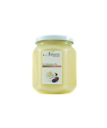Naturra Organic Shea Butter unrefined cold pressed glass jar 480g raw material fresh