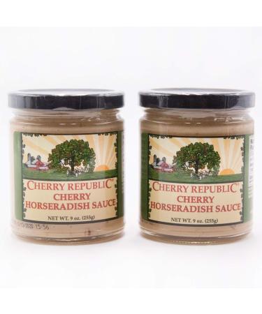 Cherry Republic Cherry Horseradish Sauce - Michigan Cherries - Spicy and Sweet - 9 oz Jar 1