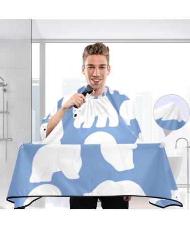 Waterproof Barber Cape - Cute Polar Bears & Cheetah Haircut Bib for Men & Women | Unisex Hair Cutting Cape (8rp1a - Buy Online on GoSupps.com
