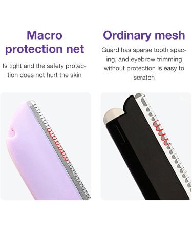 AIBYKS Eyebrow Razor Set - 5 PCs Portable Facial Hair Removal Tools - Purple Eyebrow Trimmer for Dermaplaning - Buy Online on GoSupps.com