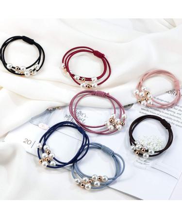 Ruihfas 10Pcs/Lot Korean Multi Layer Hair Ring with Pearls - Hair Accessories Bundle - Buy Online on GoSupps.com