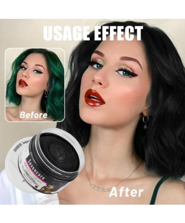 SOVONCARE Black Hair Wax Color Kit - Temporary Hair Color for Women Men & Kids - 4.23 Oz with Brush & Clips - Perfect for Daily Use Parties Cosplay & Halloween - Buy Online on GoSupps.com