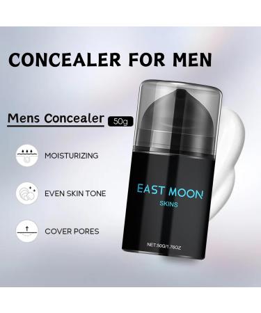 Men's Makeup Face Cream Mens Concealer Mens Face Moisturiser White Concealer Dark Circle Concealer Hydrating Face Cream Face Care for Even Skin Tone Moisturizing Spots Covering 50g - Buy Online on GoSupps.com