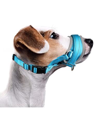 Nasjac dogs muzzle soft muzzle medium dogs to bite to prevent anti-barks. Stop chewing food adjustable dog and long-lasting small large dog cranes