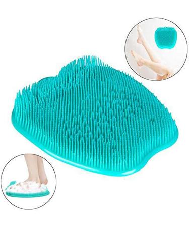 GEOOT Shower Foot Massager Scrubber - Improve Foot Circulation & Soothe Tired Feet - Non Slip Mat with Suction Cups (Green) - Buy Online on GoSupps.com