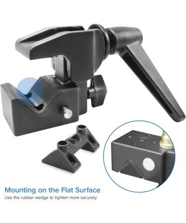 LimoStudio Super Clamp with Metal Stud for Photo Video Studio - AGG1108 Black - Buy Online on GoSupps.com