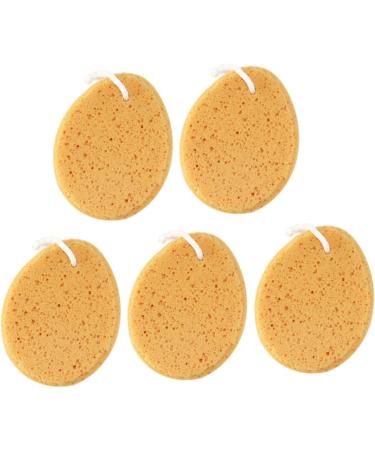 NOLITOY 5pcs Natural Bath Sponge Set | Exfoliating Loofah Pouf & Honeycomb Shower Mitt | Ideal for Adults & Babies | International Shipping Available - Buy Online on GoSupps.com