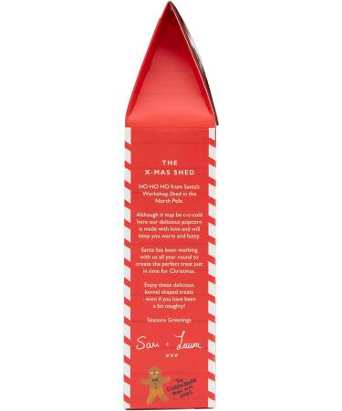 Santa's Festive Spiced Caramel Shed 80g Gift Box - Gluten Free Vegetarian Movie Night Snack - Christmas Pudding - Pack of 1 - Buy Online on GoSupps.com