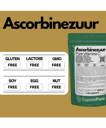 Gioia Group Srl Ascorbic acid powder 500 g Ascorbic acid Vitamin C - Buy Online on GoSupps.com