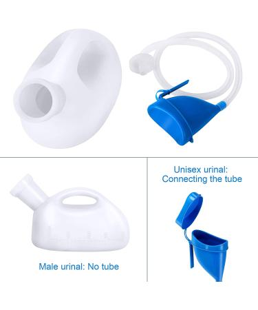 Takuyada 2000ml Unisex Potty with Lid & Funnel - Portable Pee Bottle for Men and Women | Large Capacity Reusable Urinal for Hospital, Home, Camping, Travel - Buy Online on GoSupps.com
