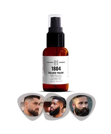 Beard Wash with Organic Jojoba & Rosemary Oil | Softens & Conditions for Grooming | Best Beard Care Product for Growth & Moisture - Buy Online on GoSupps.com