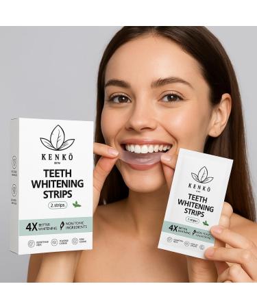 Peroxide-Free Pap+ Teeth Whitening 42 Strips - Professional Teeth Whitening Strips for Sensitive Teeth - Gentle on Veneers - Easy 30-Minute Application - Natural Non-Peroxide Formula - Buy Online on GoSupps.com