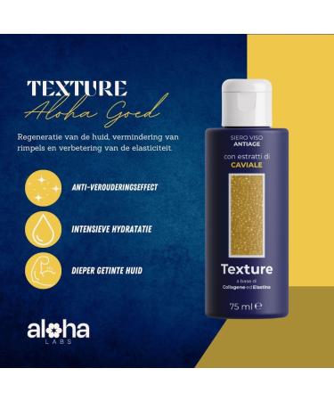 Aloha Labs Texture Caviale AntiAging Facial Cream for Women and Men With Caviar Extract and Collagen Nourishing and Moisturizing for Face and Lips - Buy Online on GoSupps.com