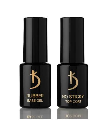K odi Professional Rubber Base Coat and Top Coat Gel - No Wipe Top Coat and Base Coat Gel UV LED - Base Coat and Top Coat Nail Polish Manicure Kit for Long-Lasting Nails 2 x 12 ml - Buy Online on GoSupps.com