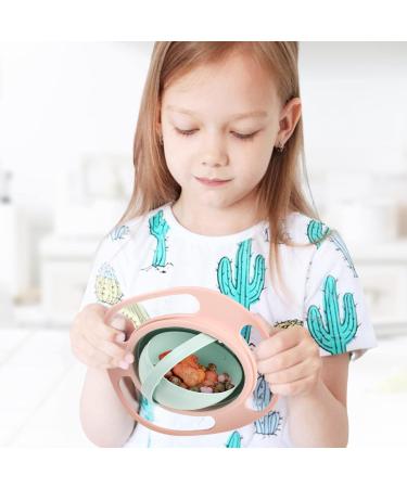 Universal Gyro Bowl - Leak-Proof 360 Rotating Magic Bowl for Toddlers - Spout-Proof & Fun Light Pink Design - Buy Online on GoSupps.com