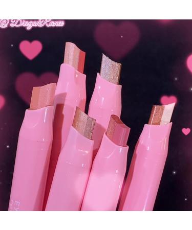 Double Color Eyeshadow Stick 6 Pieces Eyeshadow Pen Waterproof Gradient Cream Eyeshadow Stickk Sweatproof Twotone Eyeshadow Pencil Set One Touch Lazy Gradient for Girls Friends - Buy Online on GoSupps.com