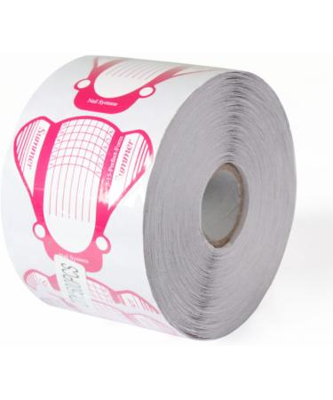 500 Self-Adhesive Nail Stencils for Gel Nails - Pink Modeling Templates for Women & Manicurists | International Shipping - Buy Online on GoSupps.com