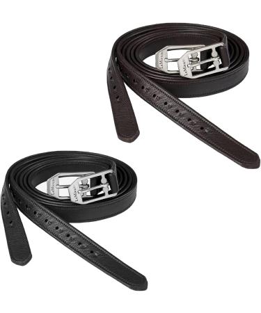 LeMieux Arika Stirrup Leathers Black 145cm - Buy Online on GoSupps.com