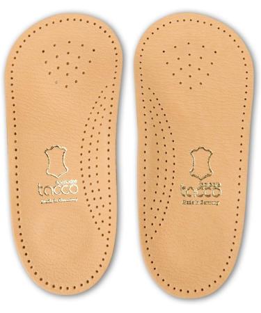 Tacco Nova Orthotic Inserts | German-Made 3/4 Length Leather Insoles for Arch Support & Comfort | Size 44 EUR/US M11 - Buy Online on GoSupps.com