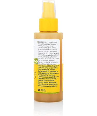Alaffia Neem Turmeric Facial Mist 3.4 fl oz - Yarrow & Lotus Refreshing Spray - Buy Online on GoSupps.com