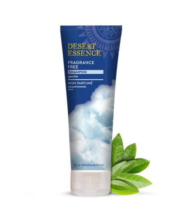 Desert Essence Organic Fragrance Free Shampoo - 2 Pack, 8 fl oz - Pure Unscented with Aloe Vera and Jojoba Oil - Soothes Sensitive Scalp, Nourishing Formula - No Parabens - Buy Online on GoSupps.com