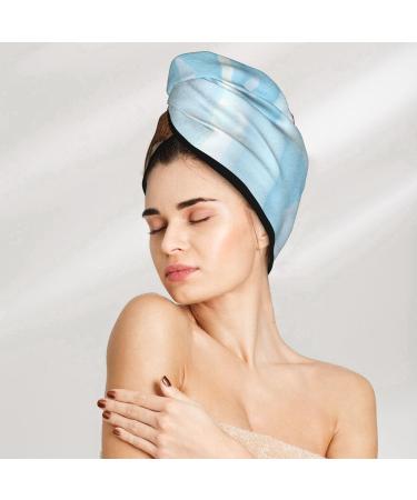 Microfiber Hair Drying Cap - Funny Cat Bath Towel Soft Absorbent Wrap for Curly & Thick Hair - Quick Dry Button Closure - Buy Online on GoSupps.com