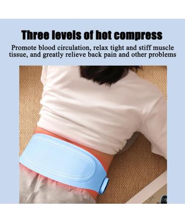 Wireless Stomach Heating Belt - 9 Modes 19 Intensities Hot Compression & Microstrom for Pain Relief - Buy Online on GoSupps.com