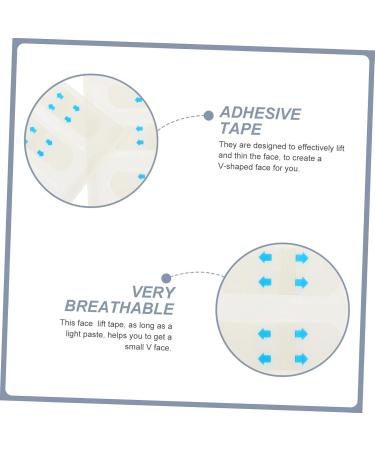 FOMIYES 240 Pcs Face Lifting Stickers Facial Tape Invisible Wrinkle Lifting Breathable Tape Adhesive - Buy Online on GoSupps.com