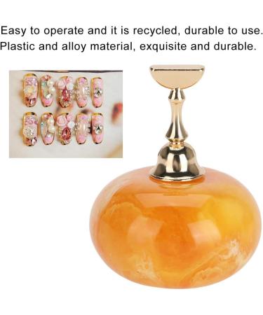 ANKROYU Nail Display Stand Nail Practice Set Acrylic Nail Art Nail Display Practice Stand Nail Pen Holder Magnetic Gold Base Practical Nail Accessories(Chrysophoron) - Buy Online on GoSupps.com