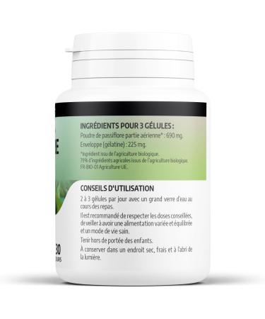 Organic Passion Flower 230 mg - 100 Capsules - Ecocert Certified - Orgaliane - Buy Online on GoSupps.com