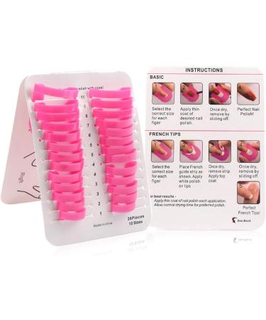 Nail Polish Protector Stencil 26pcs/pack UV Nail Art Lacquer Palisade Cuticle Guard Skin Barrier Protector Gel Nail Tips Forms Anti Spill Holder Clip Cap - Buy Online on GoSupps.com